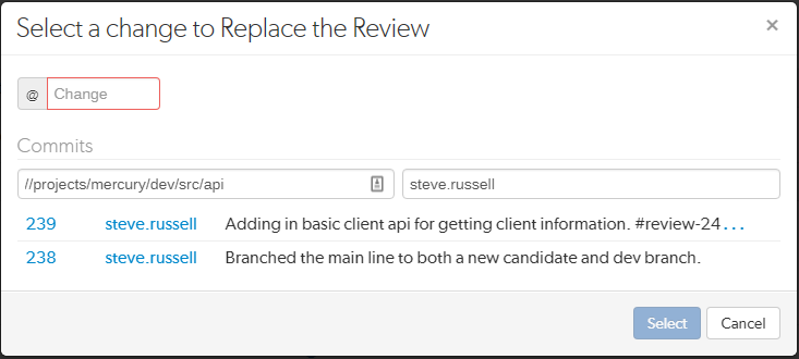 Replace Review dialog image