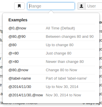 Range field's syntax summary dropdown list image