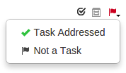 Image of Drop-down Menu for Open Tasks