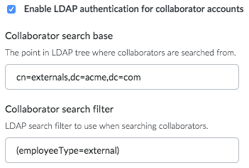 LDAP collaborators