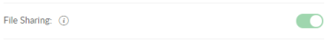 Image of the Enable/Disable Files sharing for the Repository