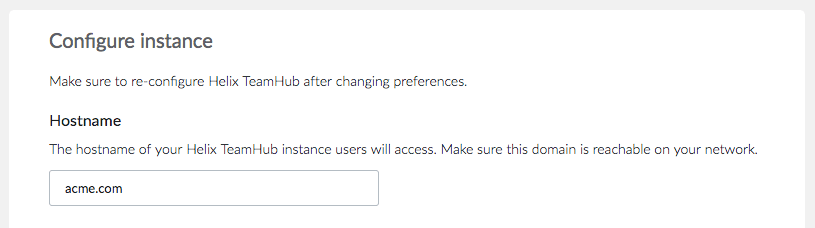 Configuring hostname