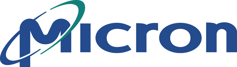 Micron logo.