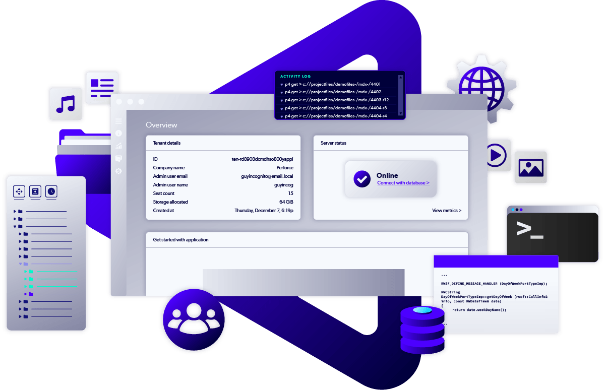 Perforce Components application building parts.