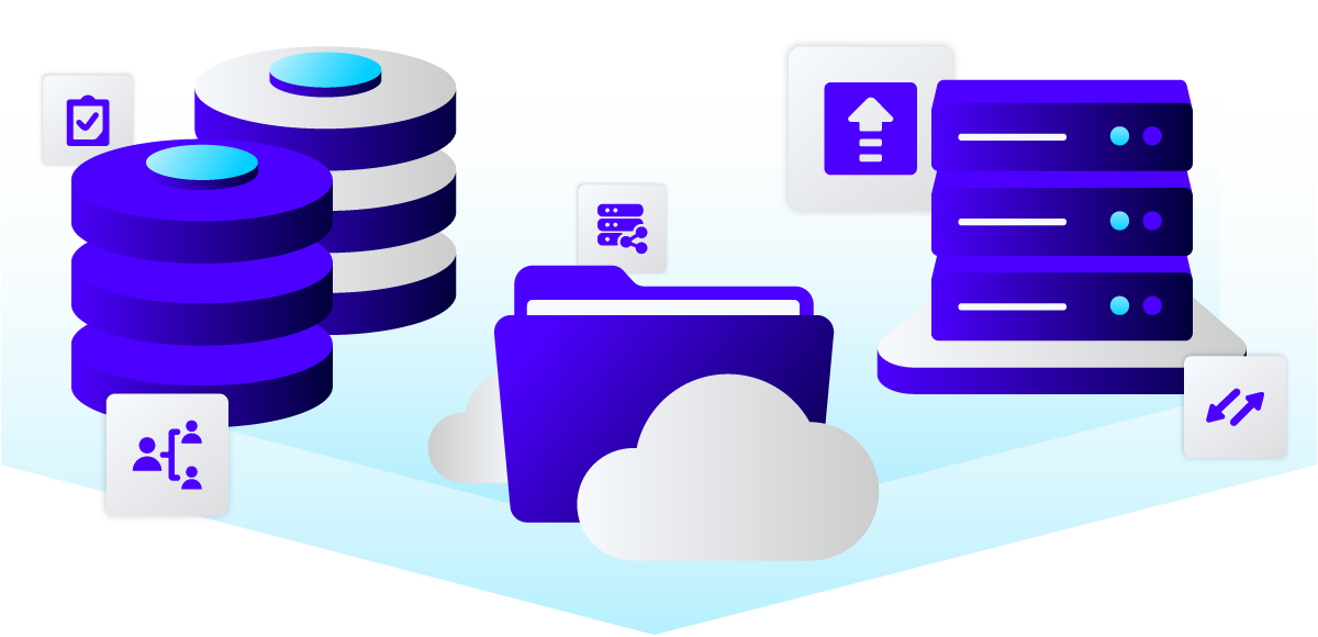 Onboarding for multiple environments, including databases, files, cloud, servers, and more.