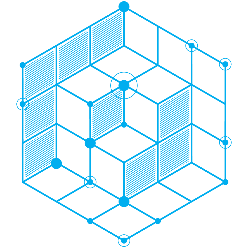 3D cube illustration.