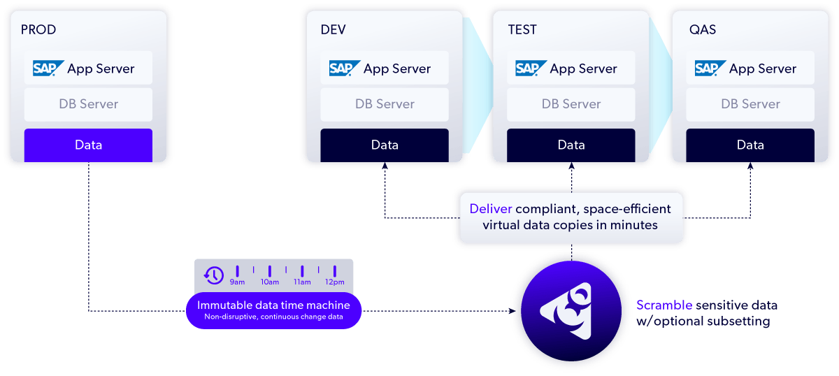 Diagram of a SAP-centric environment workflow