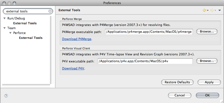 P4WSAD 2009.1 and introducing P4Java | Perforce