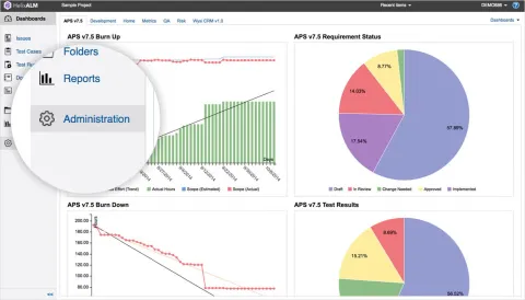 Adding a user to Helix ALM, go to administration.