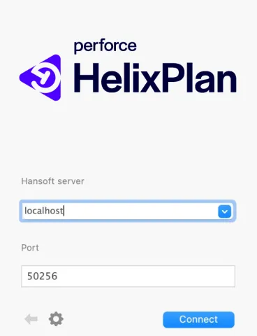 Helix Plan connect screenshot.